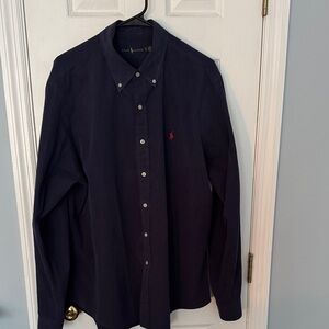 Polo by Ralph Lauren Men's Navy Button-Down Shirt